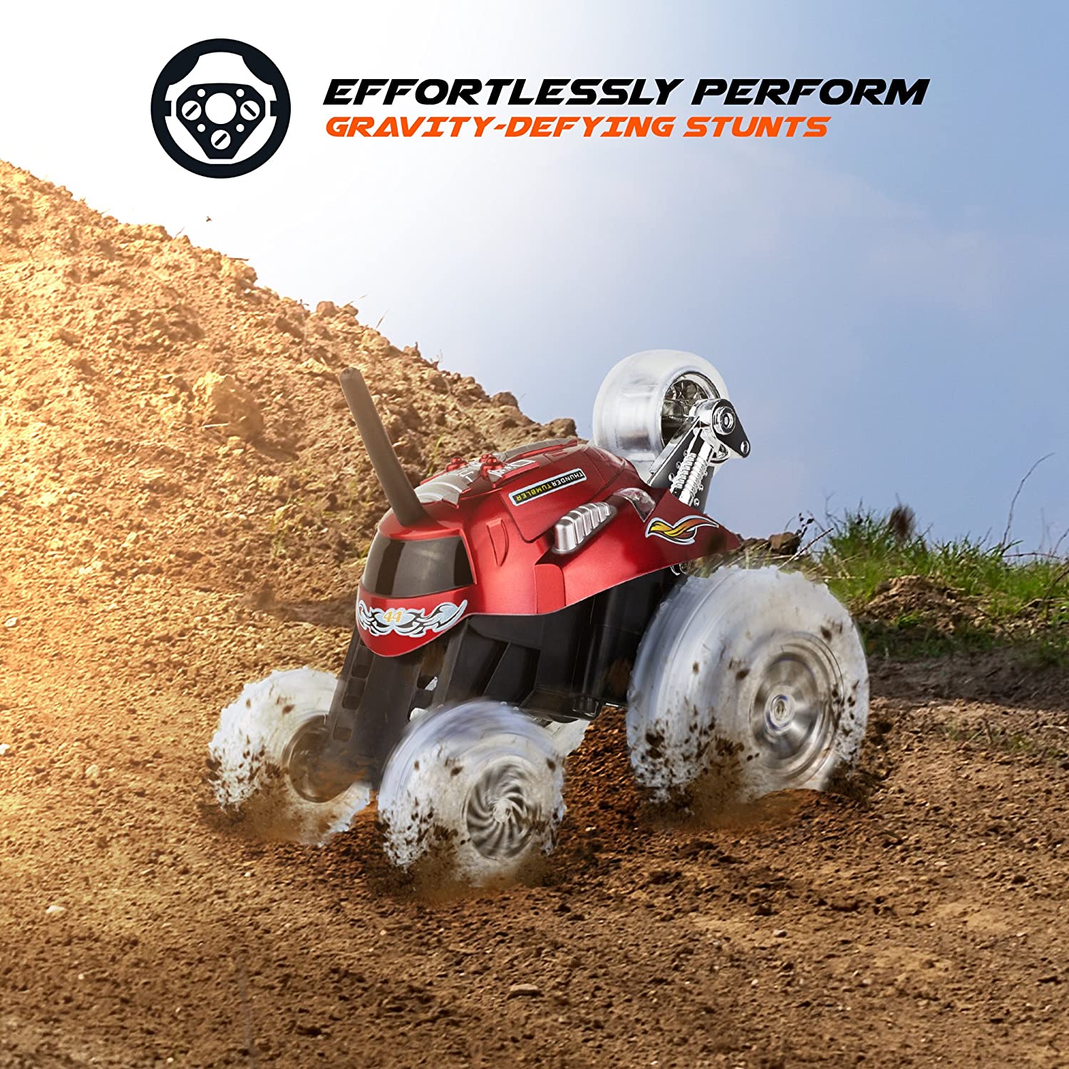 thunder tumbler remote control car walmart