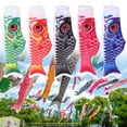 thumbnail image 4 of 5PCS Japanese Carp Flag Decor Japanese Gentle Wind Fish Flag (Random Color), 4 of 8