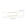 thumbnail image 2 of Invisible Wall Plate Hangers for Decorative Use Golden Steel W Shaped Design 6 Pieces, 2 of 8