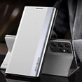 thumbnail image 3 of Luxury Leather Flip Case For Samsung Galaxy S24 S23 S22 S21 S20 Ultra Plus S23 S21 S20 FE S10 Note 20 Ultra 10 Plus Stand Cover, 3 of 5