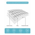 thumbnail image 4 of Quilts Queen Size Bedding Set, Grey Plaid Reversible Summer Quilt 3 Pieces, Modern Minimalist Geometric Gingham Checkered Lightweight Bedspreads Coverlets with 2 Pillow Shams for All Seasons, 4 of 5