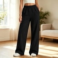 thumbnail image 2 of Vividxx Girls Sweatpants Uniformss Baggy Wide Leg Sweatpants Elastic Waist Joggers Pants Preppy Clothes For Kids Classic 7-8 Years, 2 of 7