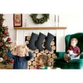 thumbnail image 2 of Christmas Stockings Dark Blue Gingerbread Pattern Personalized 3 Pcs 14.8 Inch, 2 of 5