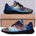 thumbnail image 3 of Patriotic Shoes American Flag Eagle Print Sneakers Lightweight Comfortable Running Shoes for Men Women Black Size 12, 3 of 7
