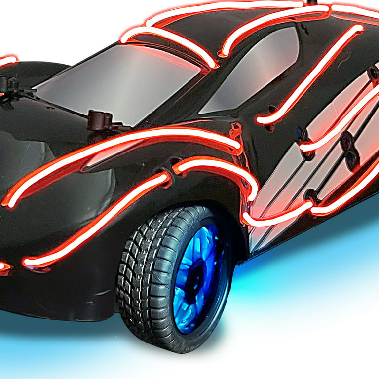 LumiTEK™ R/C - Drift King Customizable LED Car - 2.4 GHz 1:16 Scale Remote  Control Car - Ages 8+ 