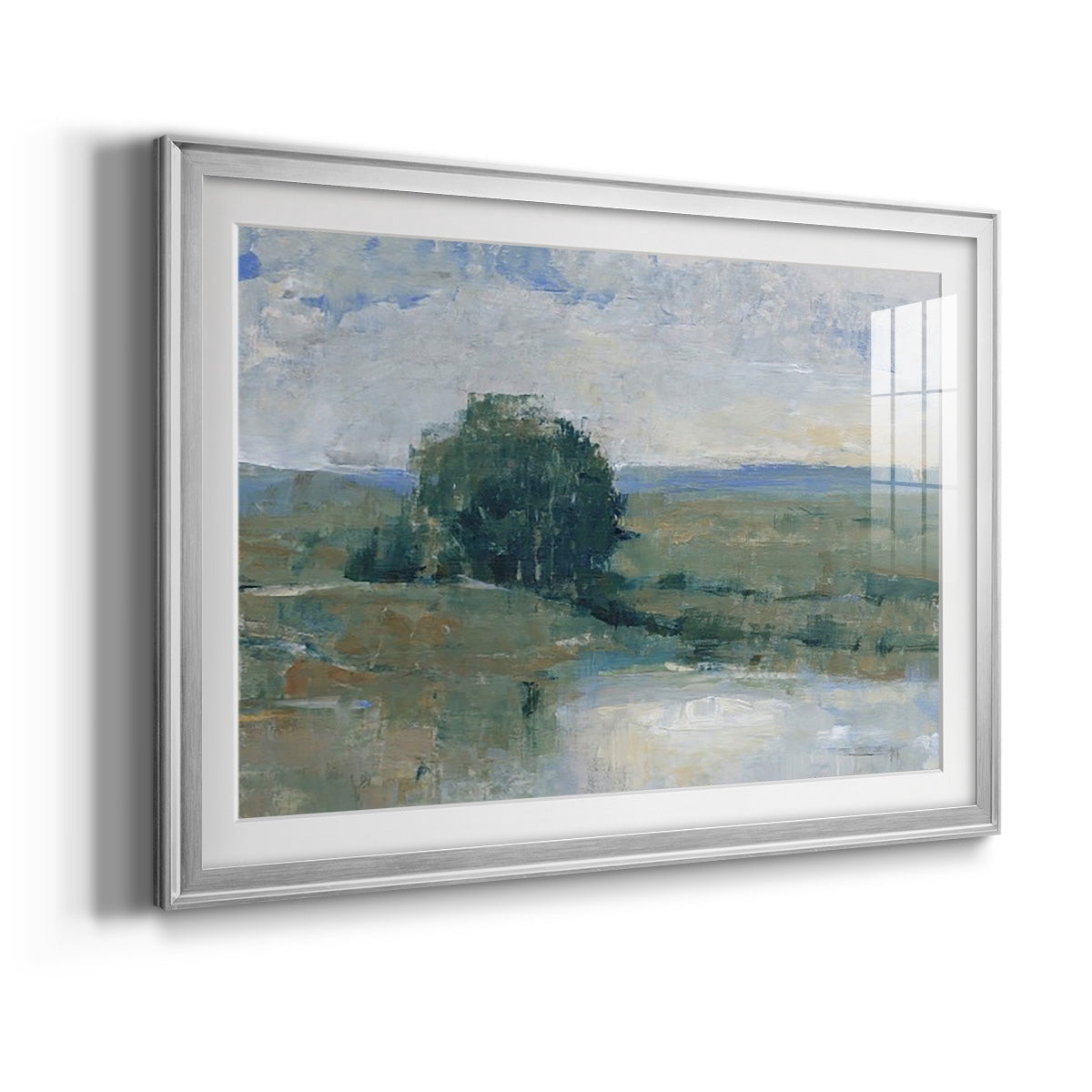 Riverbank Impression I Premium Framed Print - Ready to Hang
