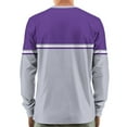 thumbnail image 3 of Hearthz Mens Henley Shirts Long Sleeve Fall 3-Button Color Block Big and Tall Shirts for Men Crew Neck Baseball Cotton T Shirts, 3 of 7
