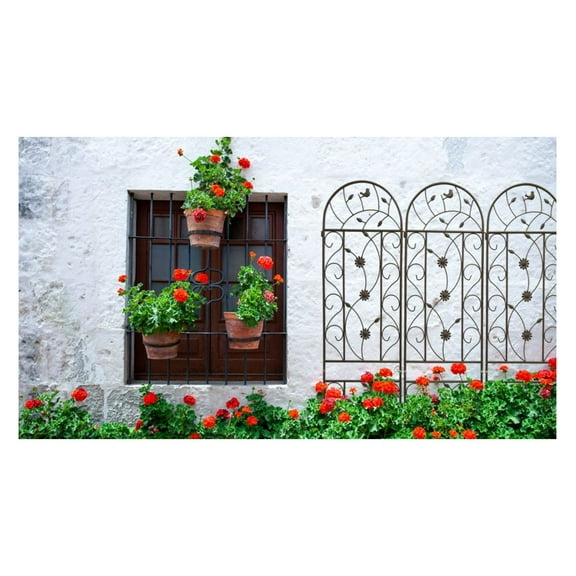 4 Pack Metal Garden Trellis 86.7" x 19.7" Rustproof Trellis for Climbing Plants Outdoor Flower Support Brown