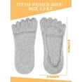 thumbnail image 3 of BlinkLLX 6 Pairs No Show Toe Socks Women Low Cut Toe Separator Socks Invisible Liner Boat Breathable Athletic Cotton Sock, 3 of 7