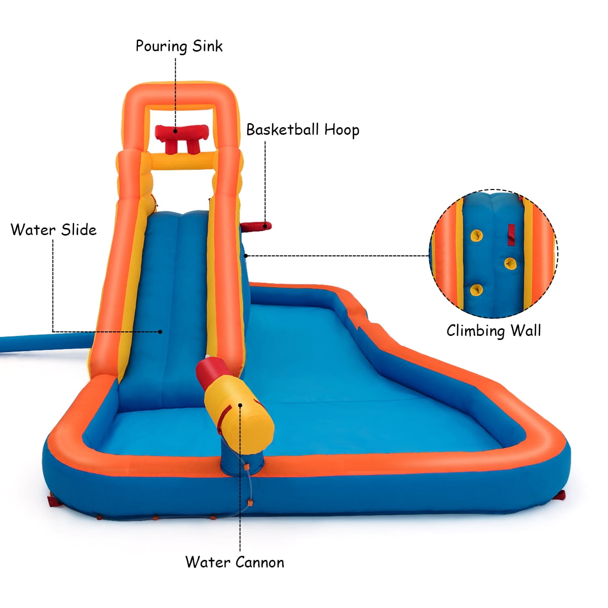 Inflatable Splash Water Bounce House 