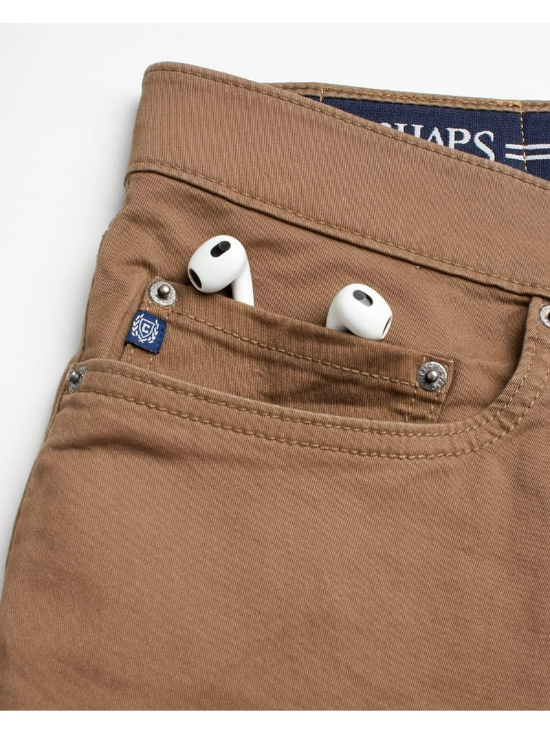 Izod Pantalon chino américain coupe classique devant plat