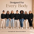 thumbnail image 2 of 3 Pack Women’s Oversized Crew Neck Sweatshirts – Fleece Lined Bulk Wholesale Pullover Sweaters for Charities & Events –Black-L, 2 of 8
