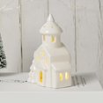 thumbnail image 2 of Shoreew Ceramic Snow House LED Decor Nordic Christmas Village Tabletop Lamp Creative Festive Centerpiece for Mantel And Shelf Display, 2 of 7