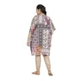 thumbnail image 6 of Oussum Women Plus Size Tunic Short Kaftans Dress Ladies Summer Tunics Online, 6 of 7