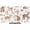 Brown, variant on TV Cover Indoor, Deer Bear Hedgehog Stretch TV Dust Cover Television Screen Protector, Forest Animals Summer Plants Elastic Polyester Display Covers, Monitor Slipcover for LED LCD TVs 24 Inch