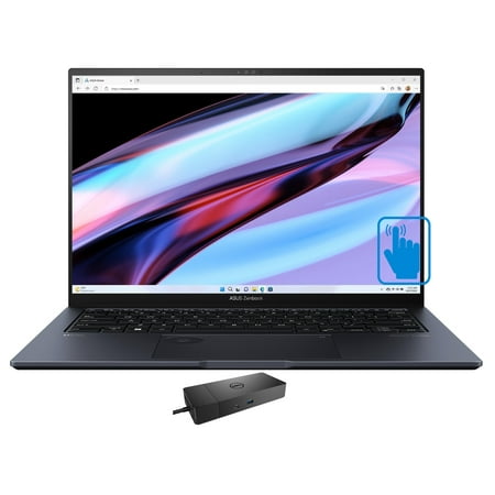 ASUS Zenbook Pro 14 Home/Entertainment Laptop (Intel i9-13900H 14-Core, 14.0in 120Hz Touch 2.8K (2880x1800), GeForce RTX 4060, Win 10 Pro) with WD19S 180W Dock