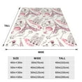 thumbnail image 3 of Bixox Fleece Blanket Romantic Travel In Paris Pattern Super Soft Double-Sided Microfiber Flannel Blanket for Sofa, Bed, Couch,Suitable for All Seasons - 40"x30", 3 of 5
