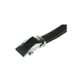 thumbnail image 2 of CINTURÓN DE CUERO DE NEGOCIO PARA HOMBRES CON HEBILLA AUTOMÁTICA Y RATÁN, INSPIRADO EN CHIC, TRIÁNGULO PLATEADO 55 7/8-58 5/8, 2 of 7
