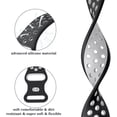 thumbnail image 2 of Correa deportiva de silicona para Apple Watch All Series, color negro y blanco, 2 of 6