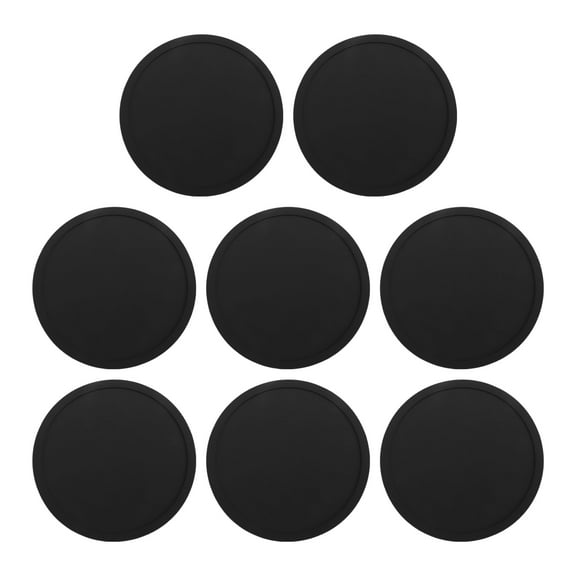 8 * Silicone Table Coasters-black