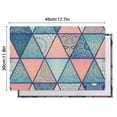 thumbnail image 5 of Pink and Blue Triangular Floral Boho Pattern Summer Placemats Table Placemats Set Of 6-Linen Kitchen Washable Placemats Table Mats 11.8"x17.7" Non-Slip Heat Resistant, 5 of 5