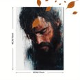 thumbnail image 3 of Qisvanset Framed Canvas Wall Art 12x16 Inch Brokenhearted Comfort Biblical Jesus Home Wall Art, 3 of 5