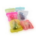 thumbnail image 3 of HomeLife Semi Transparent Self-Sealed Silicone Kitchen Fridge Food Storage Bag Organizer, 3 of 13