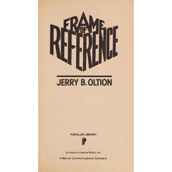 Pre-Owned Frame of Reference Paperback