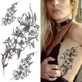 thumbnail image 1 of onlyliua para Interior/Exterior Tatuajes con Bocetos Pegatinas Abstractas Pegatinas Flores Rosas, 1 of 2