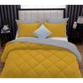 thumbnail image 6 of DNG Creations 5 Piece Reversible Diamond Pattern Comforter ( Gold/Siver Colour ) 550 GSM All - Season 100% Egyptian Cotton, 800 TC - Oversized Queen - Size, 6 of 7