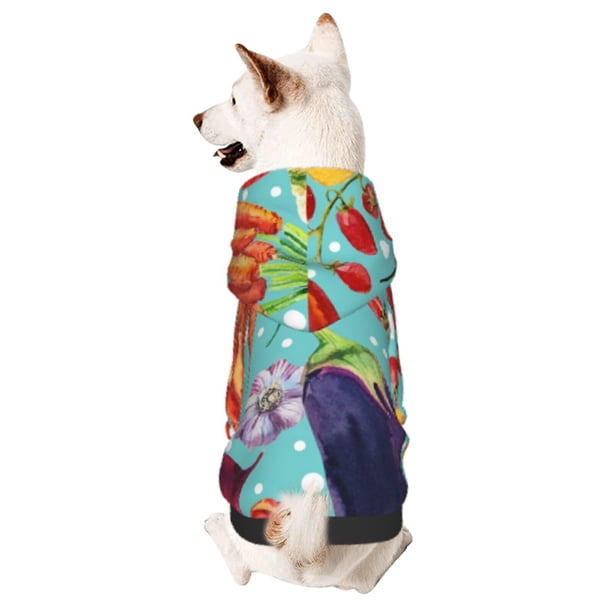 Balery Vegetable Sudadera con Capucha para Perros Pequeños – Ropa para Mascotas, Disfraz para Perros y Gatos, Ideal para Fiestas y Cosplay-X-Large