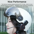 thumbnail image 3 of Auriculares para casco de motocicleta BT5.0 Auriculares con reducción de ruido Soporte impermea Carevas Auriculares, 3 of 7