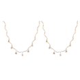 thumbnail image 1 of Jumpingount Collar Cadenas Oro Plata Estrellas Joyería estética Estilo simple Borlas Gargantillas Día de San Valentín Collares Regalos para mujeres Oro Type2 NO2 Jumpingount CBP252964, 1 of 5