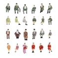 thumbnail image 2 of Esquirla 50 PCS Plastic 1/87 Miniature Model Seated People Figure Model Set for Kids Sand, 2 of 5