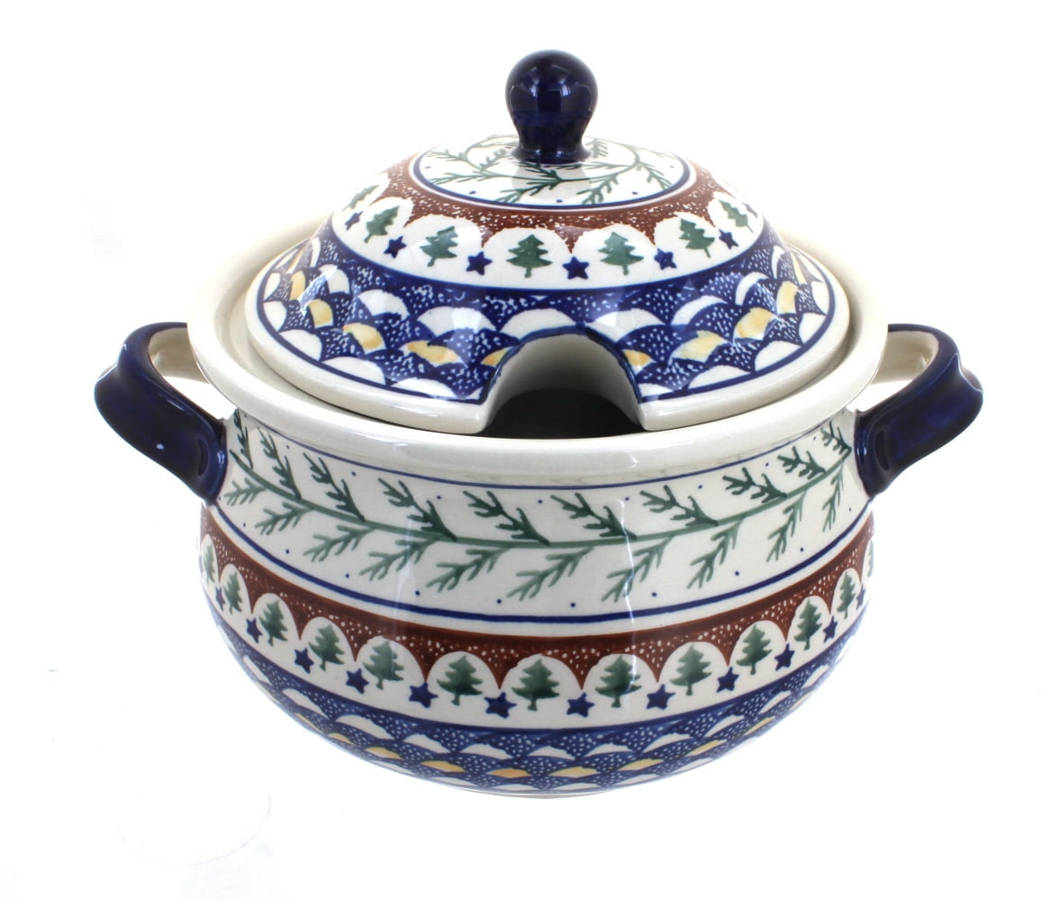 Polish Pottery Evergreen Soup Tureen