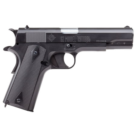 Crosman GI Full Metal 1911 Semi Auto CO2 Powered BB Air Pistol, 40021