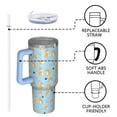 thumbnail image 4 of OBREWU Cute Shiba Inu Tumbler with Handle and Lid,Cute Shiba Inu 40oz Double Wall Vacuum Insulated Tumbler,Cups Gift for Women and Men, 4 of 7