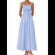 thumbnail image 2 of Vestidos Largos de Verano para Mujer, Vestido Informal con Tirantes Finos, Fruncido, Corte A, y Fluido. Azul XXL, 2 of 7