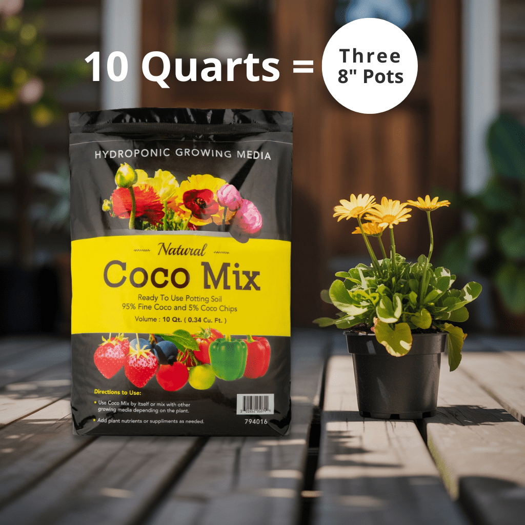 Envelor Potting Soil Mix 10 Quarts Envelor Indoor Plants Soil for Outdoor Plants 0.34 Cubic Feet Potting Mix Hydrated Coco Coir Mix for Plants Ready to Use Natural Plant Top Soil