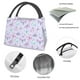 thumbnail image 4 of Fotbe Purple Butterfly Bolsa Térmica Portátil con Estampado, Bolsa de Entrega de Alimentos Aislada, Bolsa Reutilizable de Gran Capacidad para Comidas y Supermercado, 4 of 6