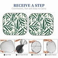 thumbnail image 5 of Goofa Palm Branch With Leaves Pattern 2 Piece Car Windshield Sun Shade Foldable | Front Windshield Shade for Sun, Heat and UV Rays | Sunshade for Car Front Window-Medium, 5 of 7