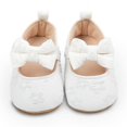 thumbnail image 5 of Yoyauz Baby Girl Mary Jane Shoes Anti Slip Rubber Sole Ballet Slippers Princess Dress Wedding Shoes Newborn Kids Shoes Toddler Shoes（0-12 Month）, 5 of 7