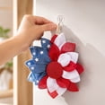 thumbnail image 6 of Nkmbld 4th of July Patriotic Wreath, Independence Day Mesh Flower Wreath Red White Blue Spring Door Wreath for Memorial Day Veterans Day Decor, 6 of 8