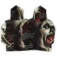 thumbnail image 4 of Terrifier Full Zip Hoodies Hooded Long Sleeve Jacket Lightweight Sweatshirt Warm Winter Coats 2XL, 4 of 6