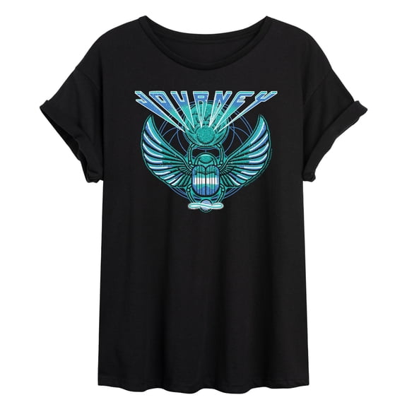 Journey - Scarab Cover Art - Juniors Oversized Graphic T-Shirt
