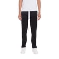 thumbnail image 2 of Weiv Mens Tricot Sweat Pants Front Pleat Straight Regular Fit Ankle Zipper Loungewear, 2 of 5