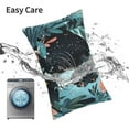 thumbnail image 5 of Kdxio Cotton Pillow Cases 20"x30" Pillowcases,Soft and Breathable Bedroom Pillow Cases-Black Panther Floral Illustration-No Pillow Core, 5 of 5