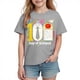 thumbnail image 2 of Blusas y camisas de manga corta con cuello redondo para niños y niñas, camisetas gráficas de manga corta, blusas con estampados bonitos para la temporada escolar., 2 of 9
