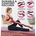 thumbnail image 2 of TAVIEW Yoga Strap for Stretching – Stretch Band with 12 Loops –Multi-Grip Pilates Hamstring Stretcher Belt – Physical Therapy Equipment for Best Flexibility,Green & Black, 2 of 5