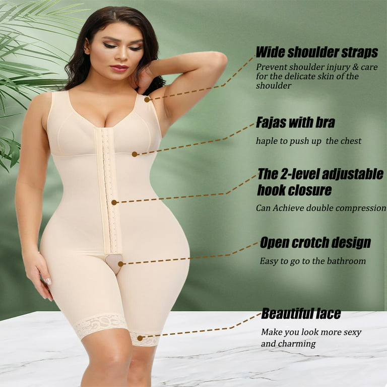 Adjustable Double Compression She Waisted Body Shaper For
